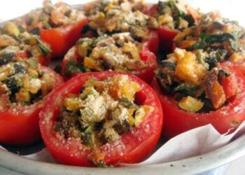 Pomodori ripieni di melanzane