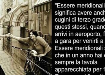 Anche se non sei meridionale, dovresti leggerla: riflessione bellissima