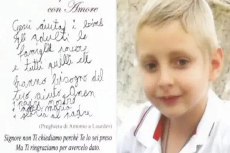 Antonio Terranova: la storia di un angioletto volato nel cielo