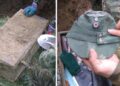 Scavando nel pozzo, trova una cassetta metallica con un tesoro della II Guerra Mondiale