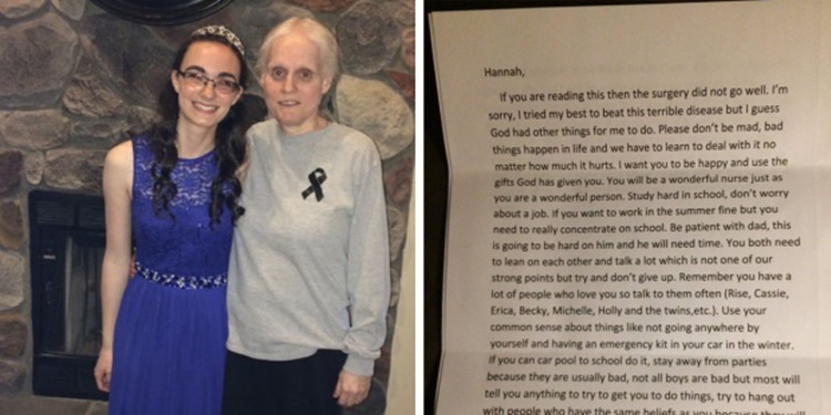 Lettera di addio di una mamma alla sua figlia. "Se stai leggendo questa lettera, vuol dire che non c'è l'ho fatta"