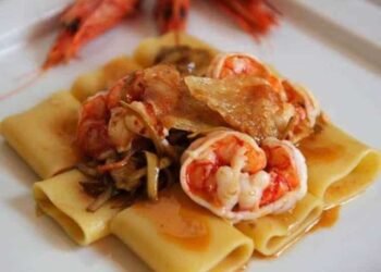 paccheri-con-guanciale-gamberi