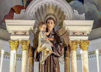 Sant'Antonio ebbe una straordinaria visione di Gesù Bambino