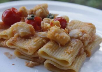 Paccheri con baccalà
