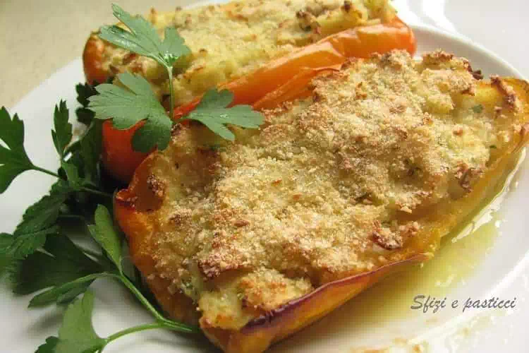 Peperoni ripieni di merluzzo ricetta