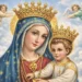 Madonna delle Grazie con Gesù Bambino e angeli tra le nuvole