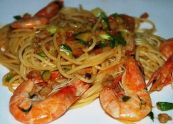 Spaghetti ai fiori di zucca