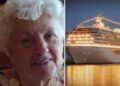 Donna di 93 anni vecchiaia su nave da crociera