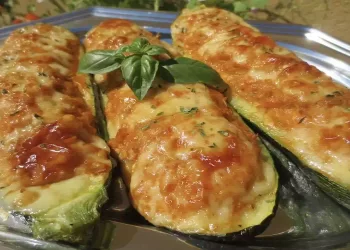 Zucchine ripiene di carne