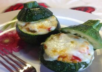 Zucchine ripiene con riso basmati