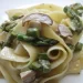 Pappardelle con porcini e asparagi