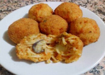 Arancina con gli spaghetti