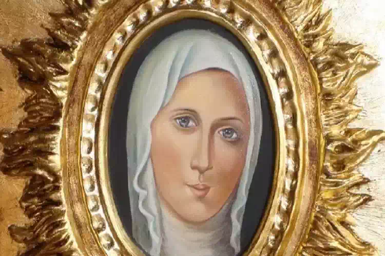 Madonna dei Sette Veli, appare in veste di bambina