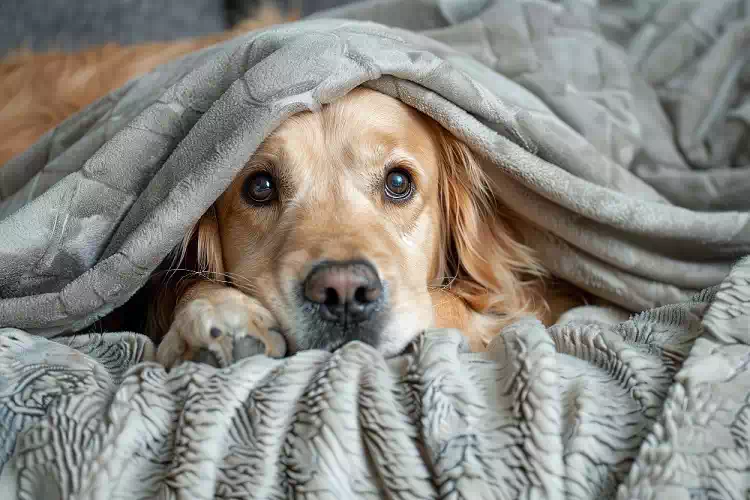 Una donna ospita una cagnolina trovata davanti alla porta di casa