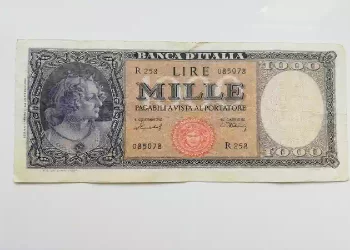 Hai queste vecchie Mille Lire di Ornata di Perle in casa