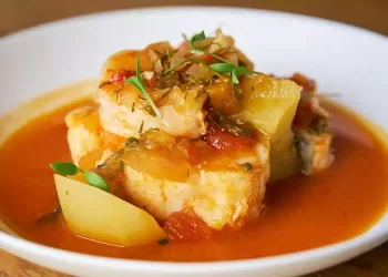 Baccalà con pomodorini e patate