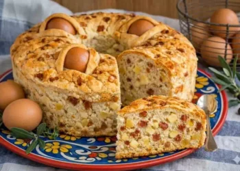Il casatiello napoletano dello chef Cannavacciuolo