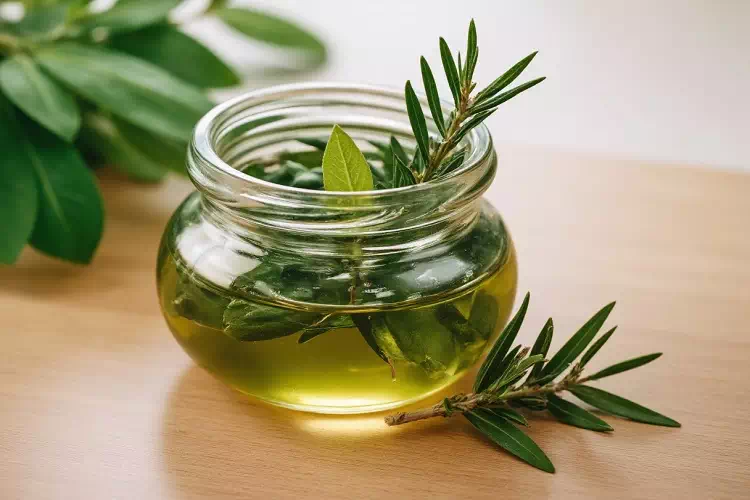 Unguento di alloro, rosmarino e olio d’oliva