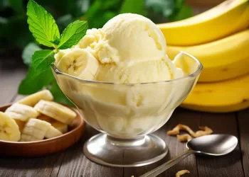 Gelato alla banana senza zucchero