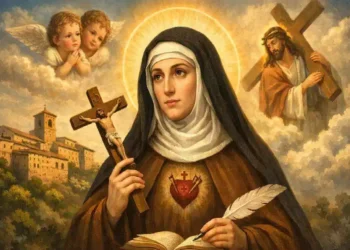 Santa Veronica Giuliani con il suo Angelo Custode