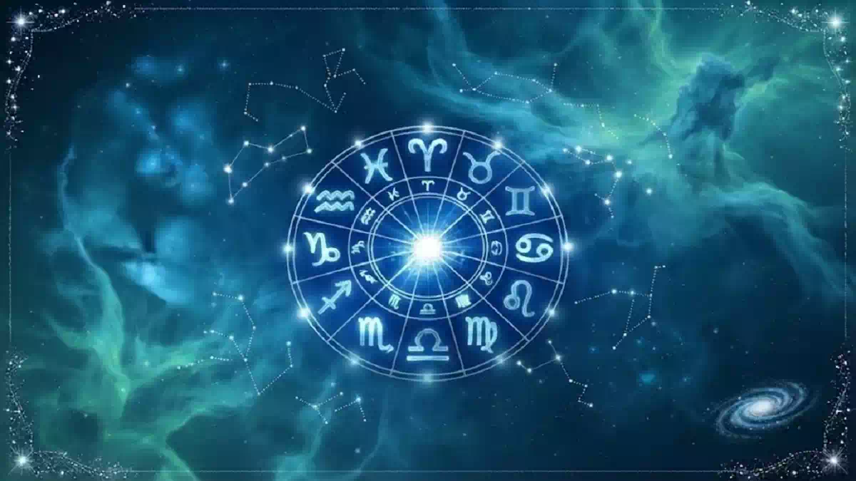 Simon The Stars davanti alla ruota zodiacale, oroscopo dal 31 agosto al 7 settembre 2026 con inizio mese fortunato per i Gemelli
