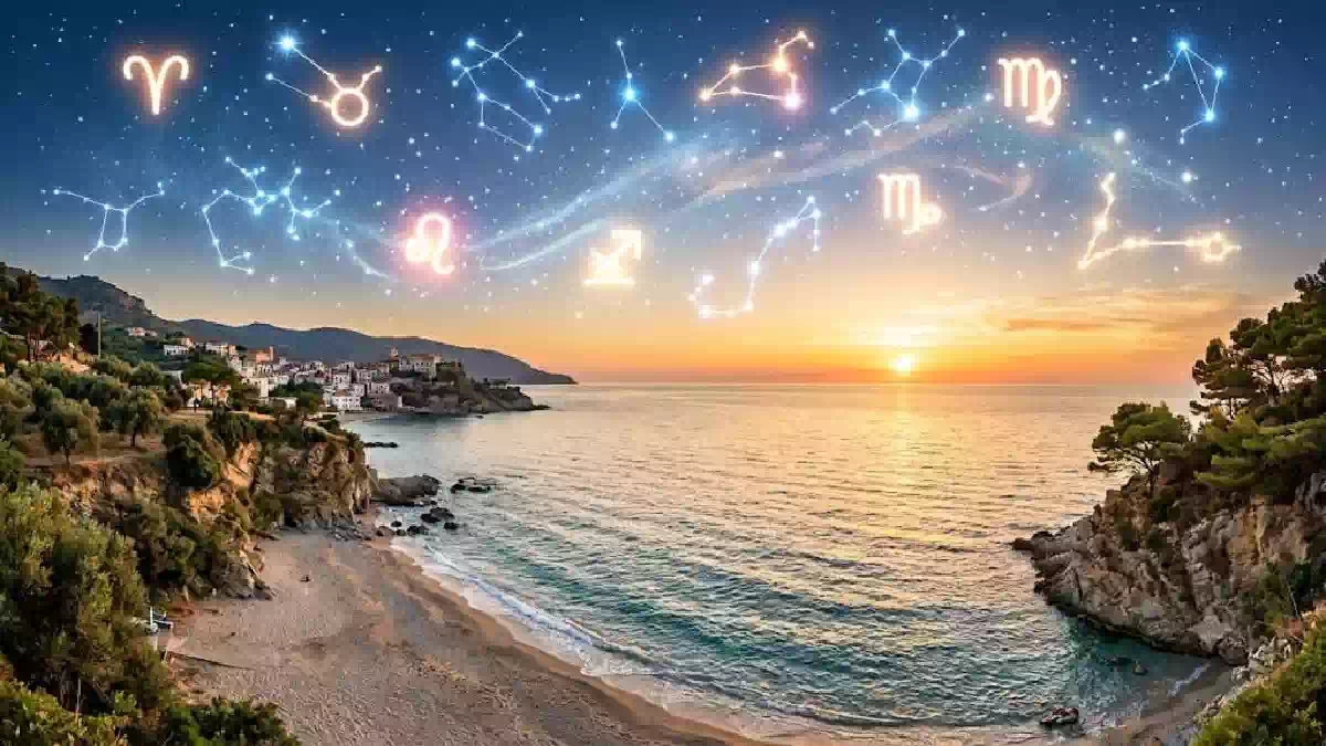 Grafica illustrativa per l'oroscopo settimanale di Paolo Fox dal 9 al 15 agosto 2026 con i simboli dello zodiaco e tema estivo.