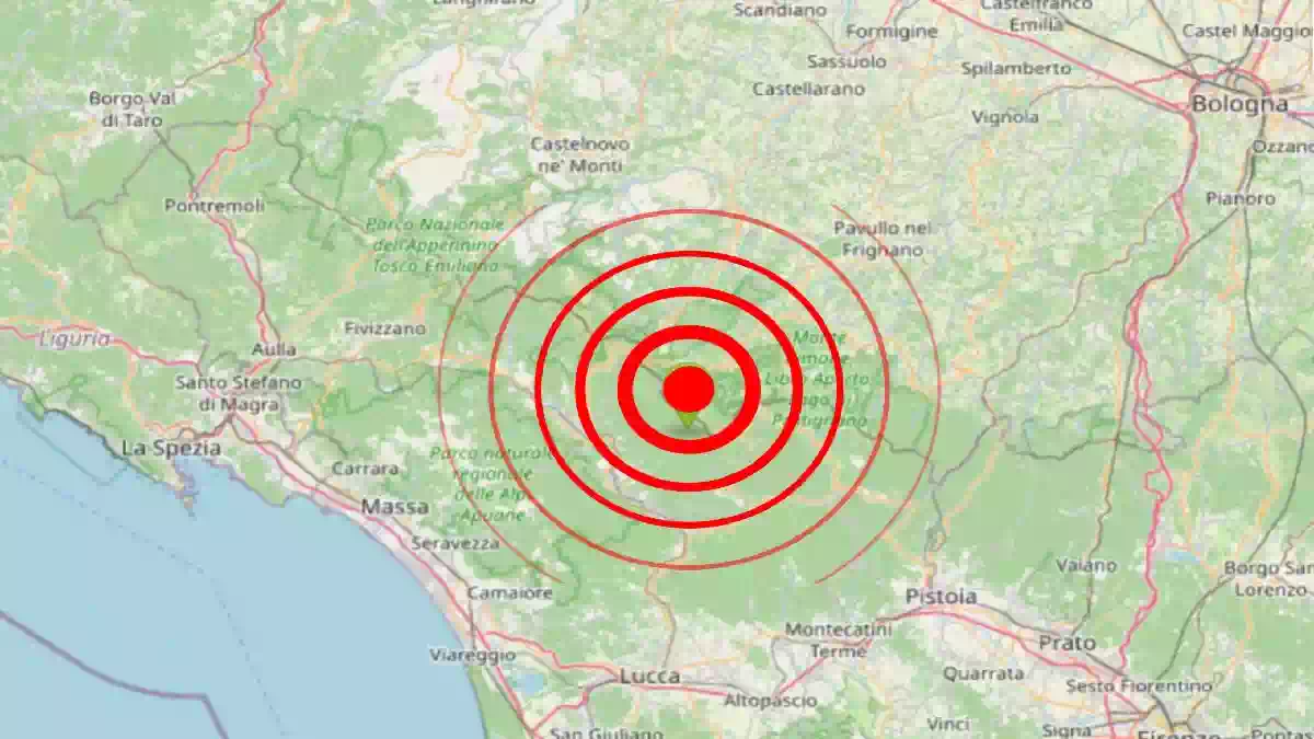Terremoto in Toscana magnitudo 3.2, epicentro e dati ufficiali INGV sulla scossa