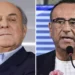 Carlo Conti e Gerry Scotti in un collage fotografico che rappresenta la sfida degli ascolti tv del 23 settembre tra Tale e Quale Show su Rai 1 e La Ruota dei Campioni su Canale 5.