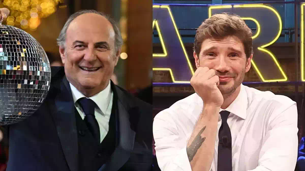 Gerry Scotti e Stefano De Martino protagonisti della sfida degli ascolti tv del 26 settembre 2026 tra La Ruota della Fortuna e Affari Tuoi nell'access prime time.