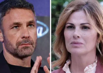 Raoul Bova e una protagonista femminile della fiction Tutto l’amore che resta in un collage promozionale. L’immagine affianca due primi piani dei protagonisti della serie Rai1 al centro della sfida Auditel con Zelig 30 negli ascolti tv del 6 ottobre 2026