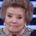 Wilma De Angelis durante una delle sue apparizioni televisive, primo piano della celebre cantante, attrice e conduttrice italiana scomparsa all'età di 96 anni