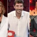 Collage con alcuni dei conduttori televisivi più apprezzati dal pubblico italiano. Nell'immagine compaiono tre volti noti della TV italiana durante trasmissioni televisive